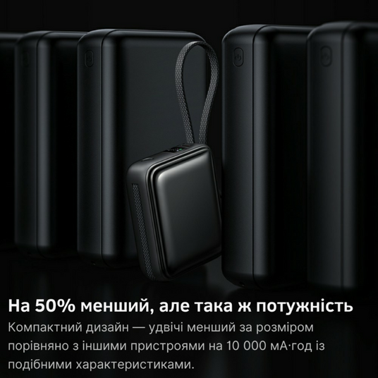Повербанк Foneng PX115 10000mAh 22.5W с LED дисплеем и быстрой