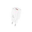 Адаптер питания Foneng EU68 18W &mdash; зарядное устройство USB-A, быстрая зарядка 5V/9V/12V, компактный, белый, Белый, Белый