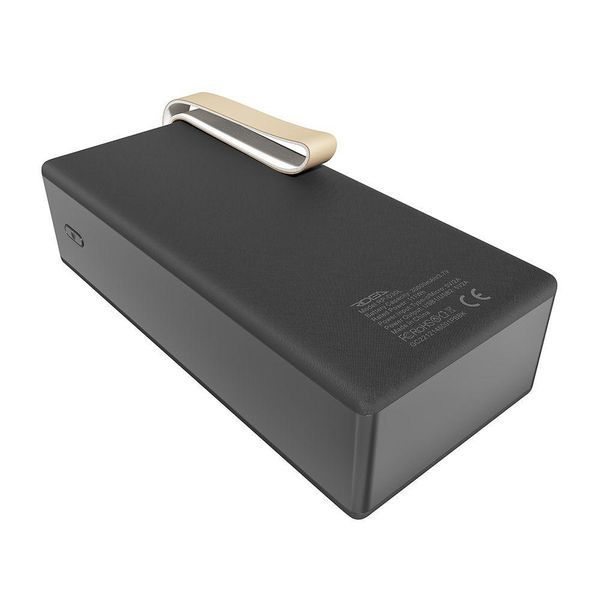 Повербанк QINETIQ RQ-30 Y103 30000 mAh 22.5W з кабелями Type-C і Lightning та регульованим ліхтарем