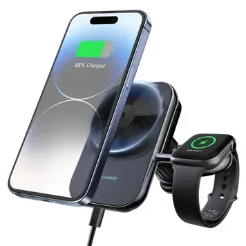 Магнітний автотримач S15 MagSafe 15W з охолодженням