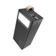 Повербанк QINETIQ RQ-40 Y104 40000 mAh 22.5W с кабелями Type-C и Lightning и регулируемым фонарём