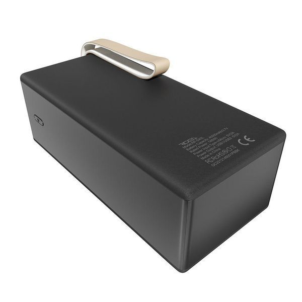 Повербанк QINETIQ RQ-40 Y104 40000 mAh 22.5W с кабелями Type-C и Lightning и регулируемым фонарём