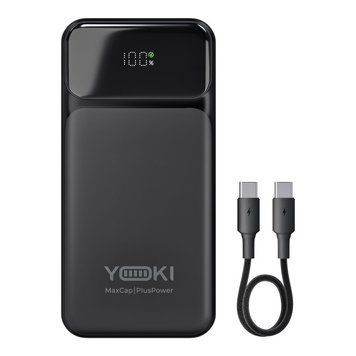 Повербанк 20000 mAh 22.5W Yoki MaxCap с LED-дисплеем и быстрой зарядкой PD/QC