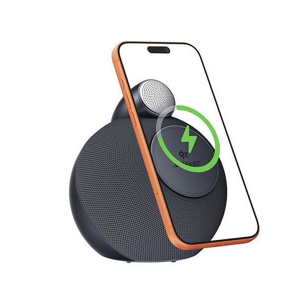 Магнитная док-станция K10 Air MagSafe 3 в 1 для Apple iPhone 12 17 Pro Max Samsung S25 S26 Ultra 33W беспроводная зарядная станция с Bluetooth колонкой универсальная зарядная док станция для смартфонов с системой Магсейф 22434 фото