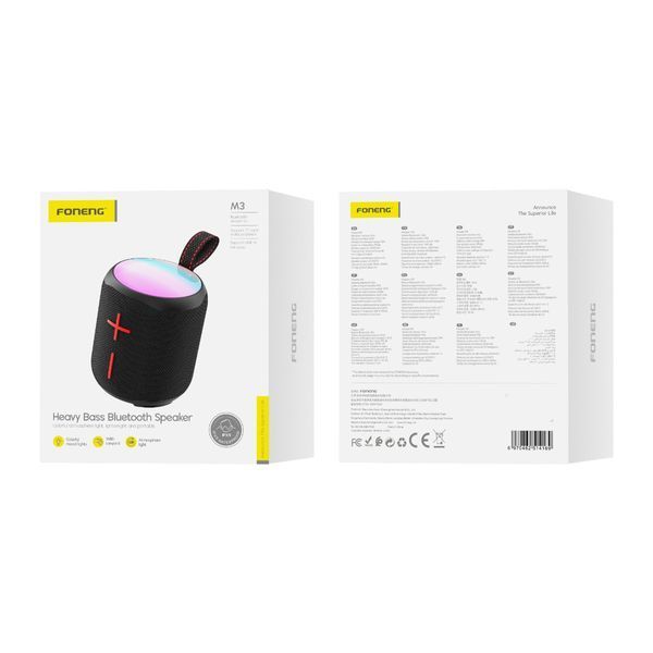 Bluetooth-колонка Foneng M3 10W 2400 mAh IPX5 с подсветкой