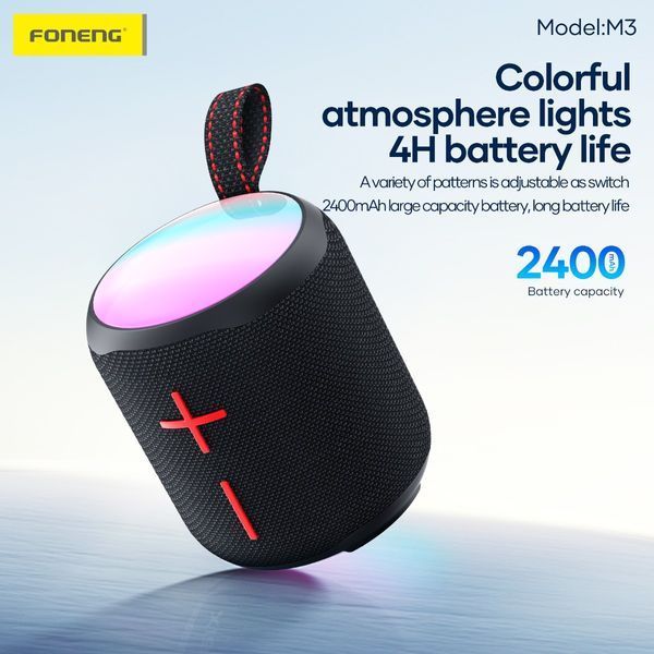 Bluetooth-колонка Foneng M3 10W 2400 mAh IPX5 с подсветкой