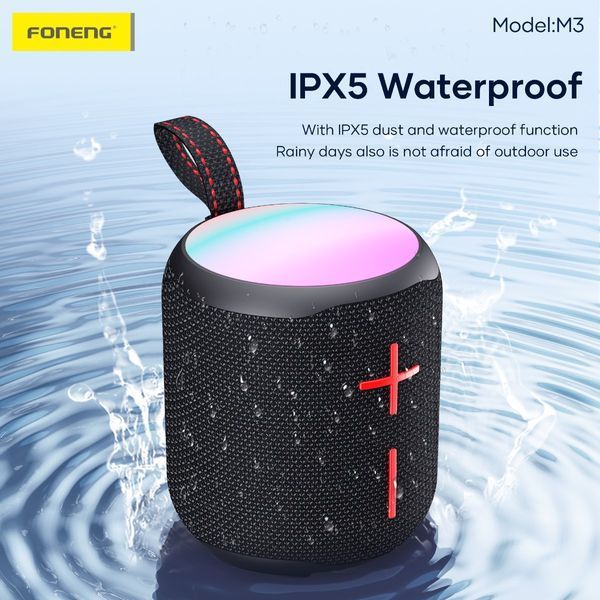 Bluetooth-колонка Foneng M3 10W 2400 mAh IPX5 с подсветкой