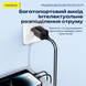 Зарядний адаптер Foneng EU71 GaN 30Вт &mdash; PD/QC, USB-A + Type-C, PPS, компактний блок живлення, Чорний