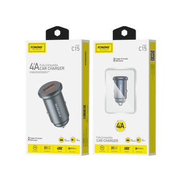 Автомобильное зараядное устройство в прикуриватель Foneng C15 USB-A Car Charger 20W 81300 фото