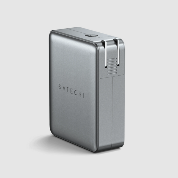 Gan заряджання Satechi 145W USB-C 4-Port PD Gan Travel Charger Space Gray для заряджання ноутбуків смартфонів планшетів техніки ST-W145GTM фото