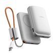 Магнітний бездротовий павербанк LISEN 65W Qi2.2 25W 10000mAh MagSafe Power Bank павербанк із швидкою зарядкою USB для iPhone 12-17 Pro Max Samsung S26 White