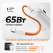 Магнітний бездротовий павербанк LISEN 65W Qi2.2 25W 10000mAh MagSafe Power Bank павербанк із швидкою зарядкою USB для iPhone 12-17 Pro Max Samsung S26 White 65118 фото 2