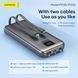 Повербанк Foneng PX135 10000mAh 22.5W универсальный с двумя встроенными кабелями и LCD дисплеем для быстрой зарядки для смартфона планшета Samsung iPhone компактный 52124 фото 10