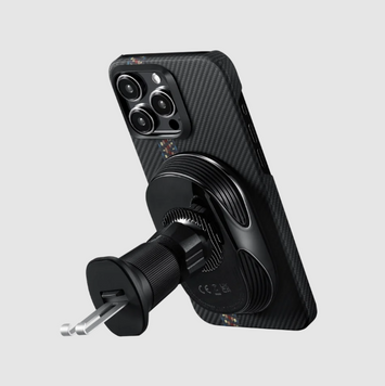 Magsafe утримувач у машину Pitaka MagEZ Car Mount Pro 2 Car Vent Black для Apple iPhone 12-15 CM2303N фото