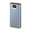 Повербанк Foneng GT200 20000mAh 22.5W с LED дисплеем и быстрой зарядкой 2 USB порта универсальный портативный алюминиевый повербанк 20 000 power bank для телефона iPhone Samsung роутера планшета, Серебристый, Сріблястий