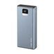 Повербанк Foneng GT200 20000mAh 22.5W з LED дисплеєм і швидкою зарядкою 2 USB порти універсальний портативний алюмінієвий повербанк 20 000 power bank для телефона iPhone Samsung роутера планшета, Сріблястий, Сріблястий