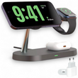 Док станція 3 в 1 T268 33W бездротова зарядка для Apple iPhone 12 17 AirPods 2 3 4 Pro iWatch 3 10 Ultra Qi certificated сертифікована зарядка універсальна для айфонів навушників та годинника MagSafe надійна фіксація
