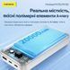 Повербанк Foneng PX135 20000mAh 22.5W універсальний з двома вбудованими кабелями та LCD дисплеєм для швидкої зарядки для смартфона планшета Samsung iPhone компактний зручний уныверсальний павербанк для смартфону та планшету, Space Gray