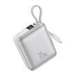 Повербанк Foneng PX137 10000 mAh 35W з вбудованим кабелем Type-C і LCD-дисплеєм 52127 фото