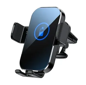 Автотримач QINETIQ X10 з бездротовою зарядкою 15W із сенсорним затиском Black