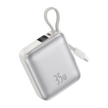 Повербанк Foneng PX137 10000 mAh 35W з вбудованим кабелем Type-C і LCD-дисплеєм 52127 фото