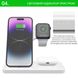 Складная беспроводная зарядка 3 в 1 док станция Qinetiq T288 23W для Apple iPhone apple watch airpods 65446788-2 фото 12