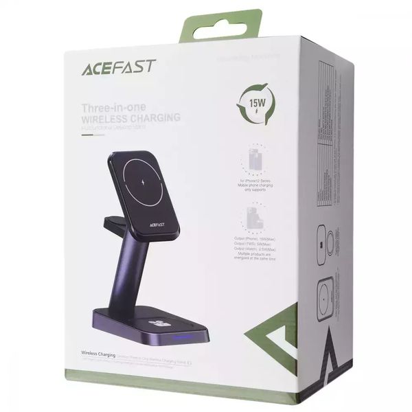Беспроводное зарядное устройство AceFast E3 3 in 1 22090 фото