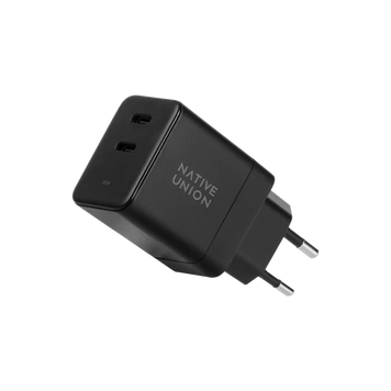 Зарядний пристрій для телефону та іншої техніки Native Union Fast 35W Dual USB-C Port Black