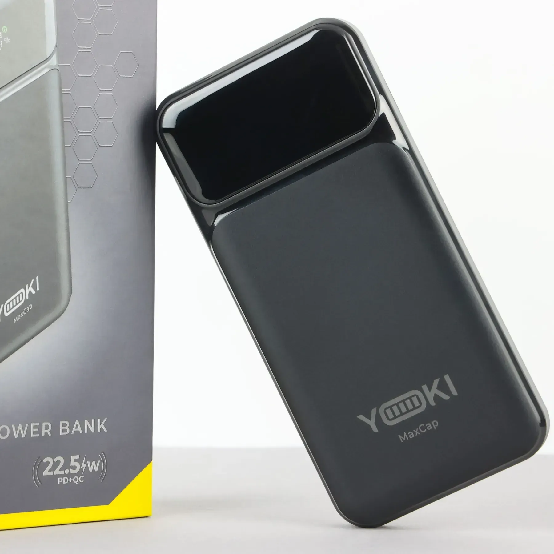 Повербанк 10000 mAh 22.5W Yoki MaxCap с LED-дисплеем и быстрой зарядкой ...